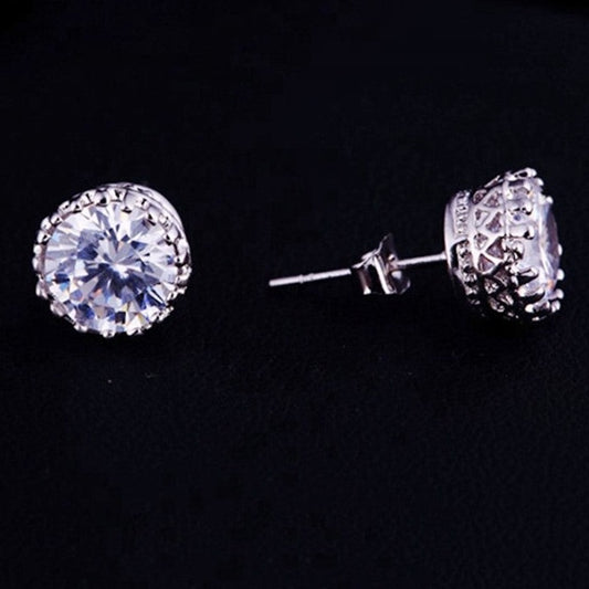 Indira Elegant Stud Crystal Bridal Earrings