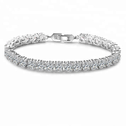 Renata Tennis Crystal Bridal Bracelet