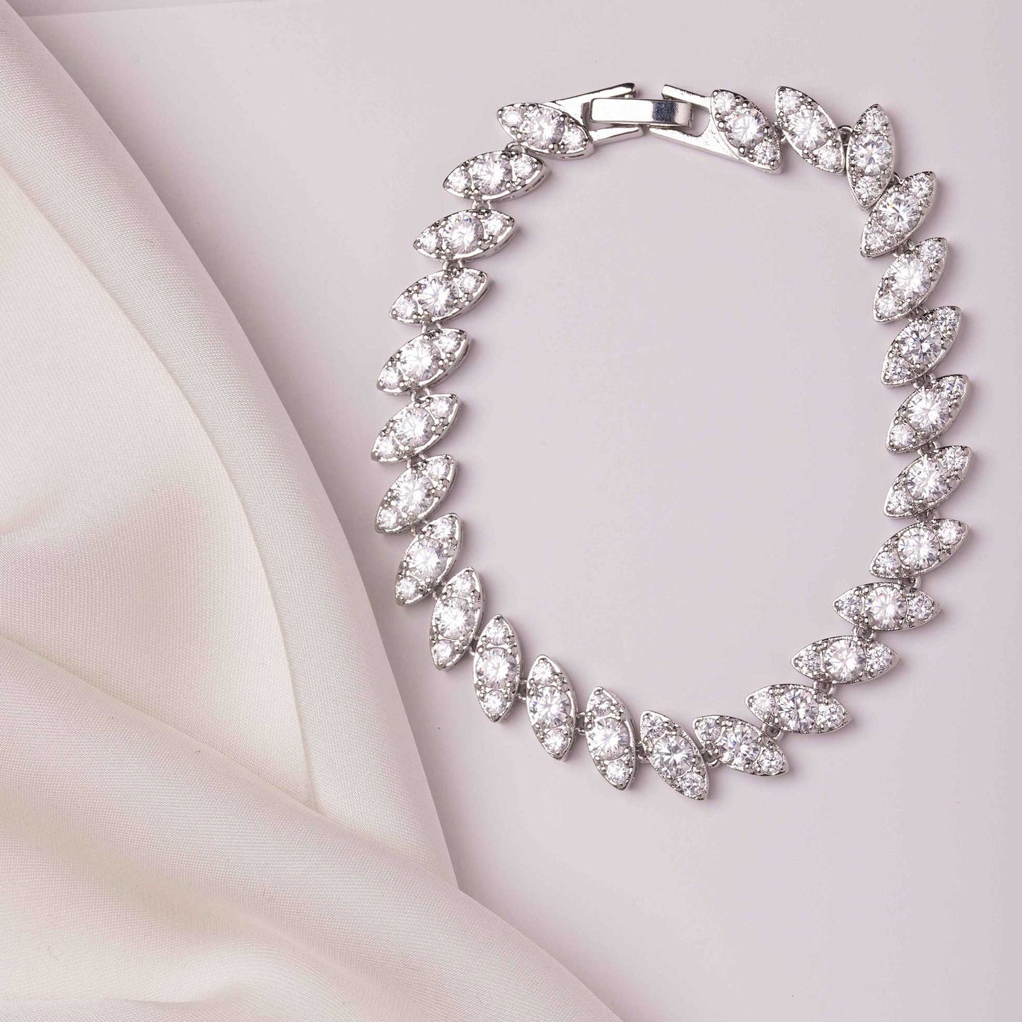 Iris Marquise Collar Crystal Bridal Bracelet