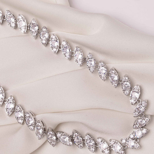 Iris Marquise Collar Crystal Bridal Necklace