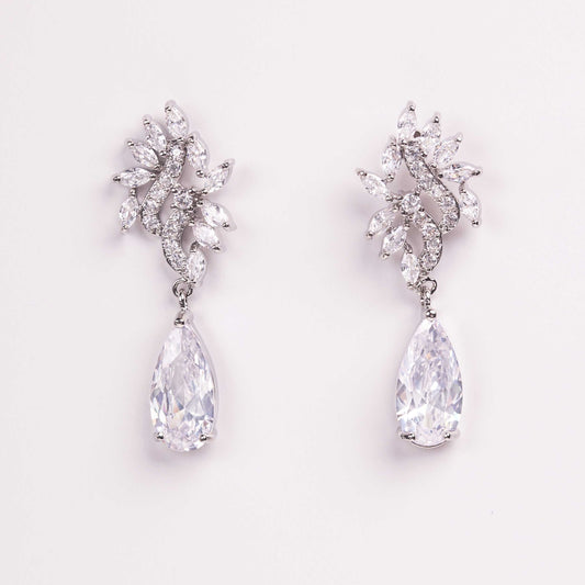 Maeve Pear & Marquise Crystal Bridal Earrings